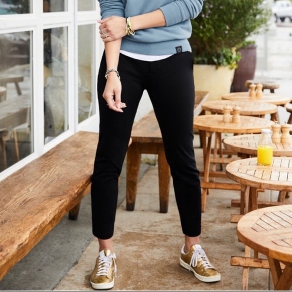 American Giant Womens Cigarette Leg Ponte Pants in Black Size 4 - Picture 3 of 9